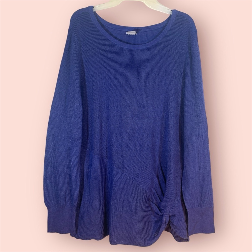 Plus Size Chico’s Side Twist Pullover Sweater NWOT